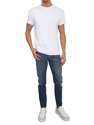 Jeans Siviglia uomo in denim di cotone blu effetto used in UOMO