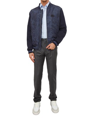 Camicia Etro uomo in cotone azzurro con logo in UOMO