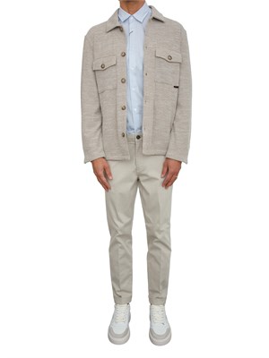 Camicia Liu Jo uomo in cotone a righe celesti in UOMO