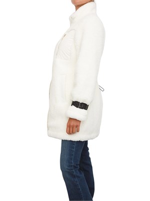 Giaccone reversibile Liu Jo donna in teddy imbottito avorio in DONNA