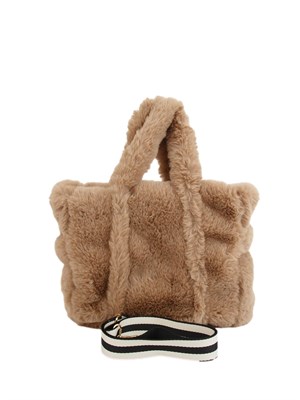 Shopping media Liu Jo donna in teddy beige con logo in DONNA