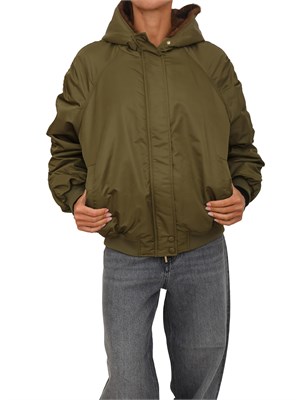 Bomber imbottito iBlues in tessuto antipioggia verde in DONNA