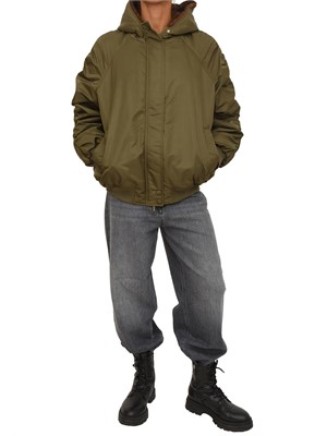 Bomber imbottito iBlues in tessuto antipioggia verde in DONNA