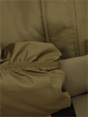Bomber imbottito iBlues in tessuto antipioggia verde in DONNA