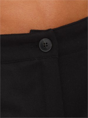 Pantalone Canzone Emme Marella in flanella nera in DONNA