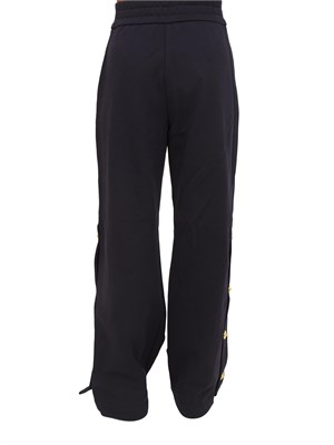 Pantaloni tuta Pinko in cotone blu con bottoni dorati in DONNA