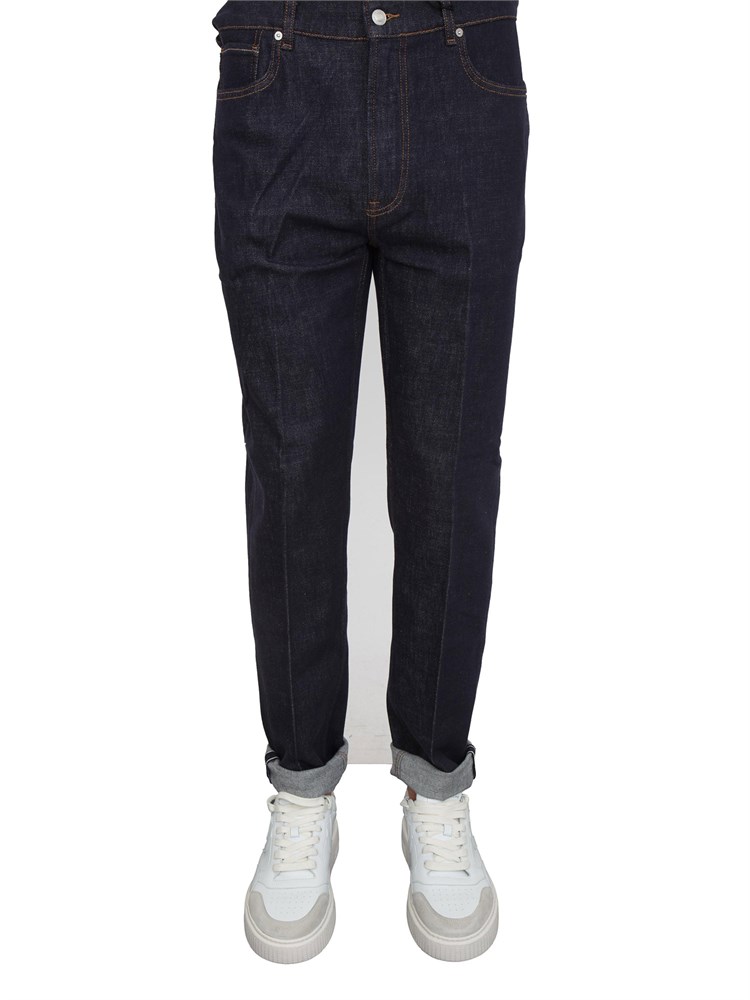 Jeans Guess Jeans uomo in denim blu scuro relaxed slim