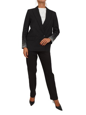 Pantalone Eresia Emme Marella in misto viscosa nero in DONNA