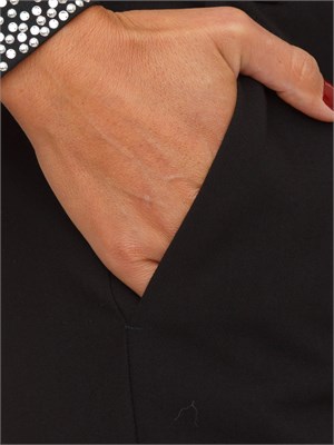 Pantalone Eresia Emme Marella in misto viscosa nero in DONNA