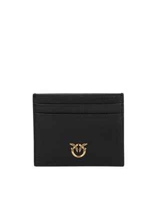 Portacarte Pinko in pelle nera in DONNA