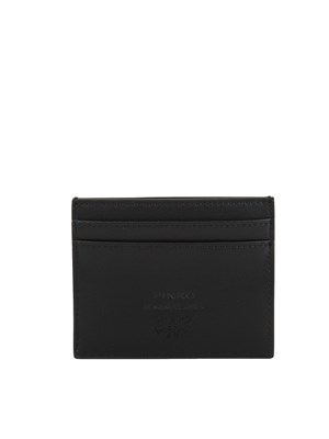 Portacarte Pinko in pelle nera in DONNA