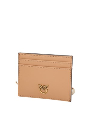 Portacarte Pinko in pelle rosa in DONNA