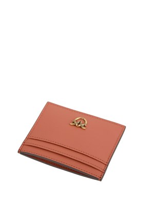 Portacarte Pinko in pelle marrone in DONNA