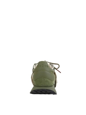 Sneakers Rush Framework di Ghoud Venice in ripstop e suede verde in UOMO