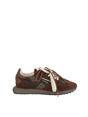 Sneakers Rush Framework di Ghoud Venice in ripstop e suede marrone in UOMO