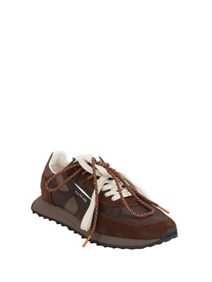 Sneakers Rush Framework di Ghoud Venice in ripstop e suede marrone in UOMO