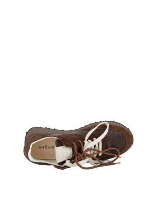 Sneakers Rush Framework di Ghoud Venice in ripstop e suede marrone in UOMO
