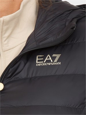 Giubbino donna EA7 Emporio Armani in nylon shiny nero in DONNA