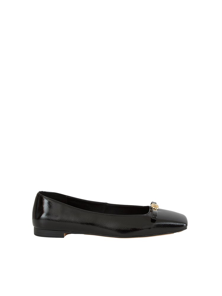 TWIN-SET Ballerine Twinset in vernice nera con logo