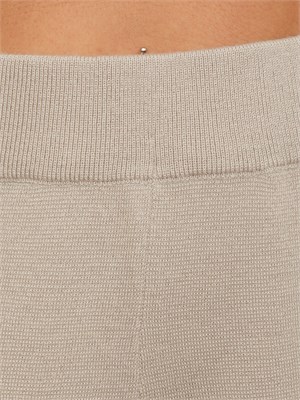 Pantalone donna Yost Nenette in maglia punto stoffa taupe in DONNA