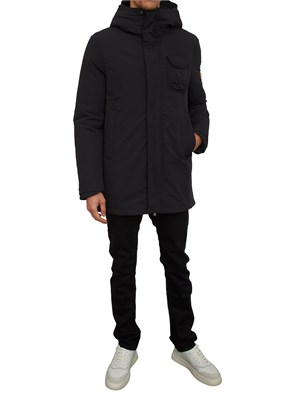 Giubbino uomo Dekker in nylon tecnico nero in UOMO