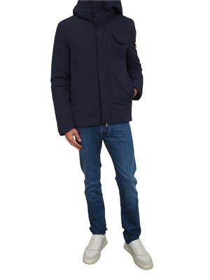 Giubbino uomo Dekker in nylon blu in UOMO