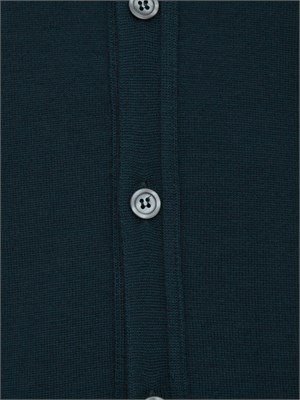 Cardigan uomo Aiace Galassi in lana verde scuro in UOMO