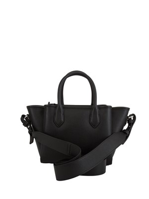 Shopper piccola Emporio Armani in ecopelle palmellata nera in DONNA