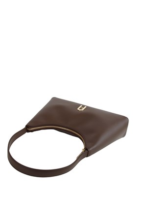 Borsa a spalla Furla Diamante S in pelle marrone in DONNA