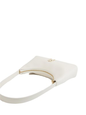 Borsa a spalla Furla Diamante Mini in pelle bianca in DONNA