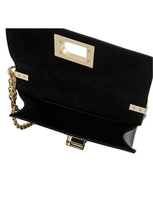 Borsa a tracolla mini Furla 1927 in pelle nera in DONNA