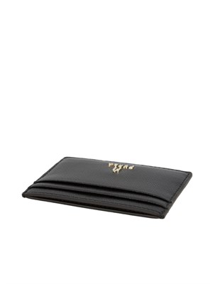 Porta carte di credito Furla Camelia S in pelle nera in DONNA