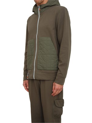 Felpa uomo Dekker modello KEREL BMAT verde in UOMO