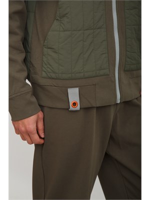 Felpa uomo Dekker modello KEREL BMAT verde in UOMO