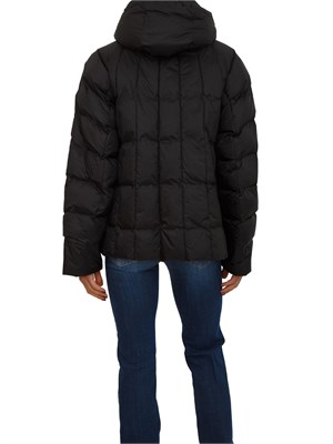 Piumino corto Romolo Max Mara MM in tessuto nero antigoccia in DONNA