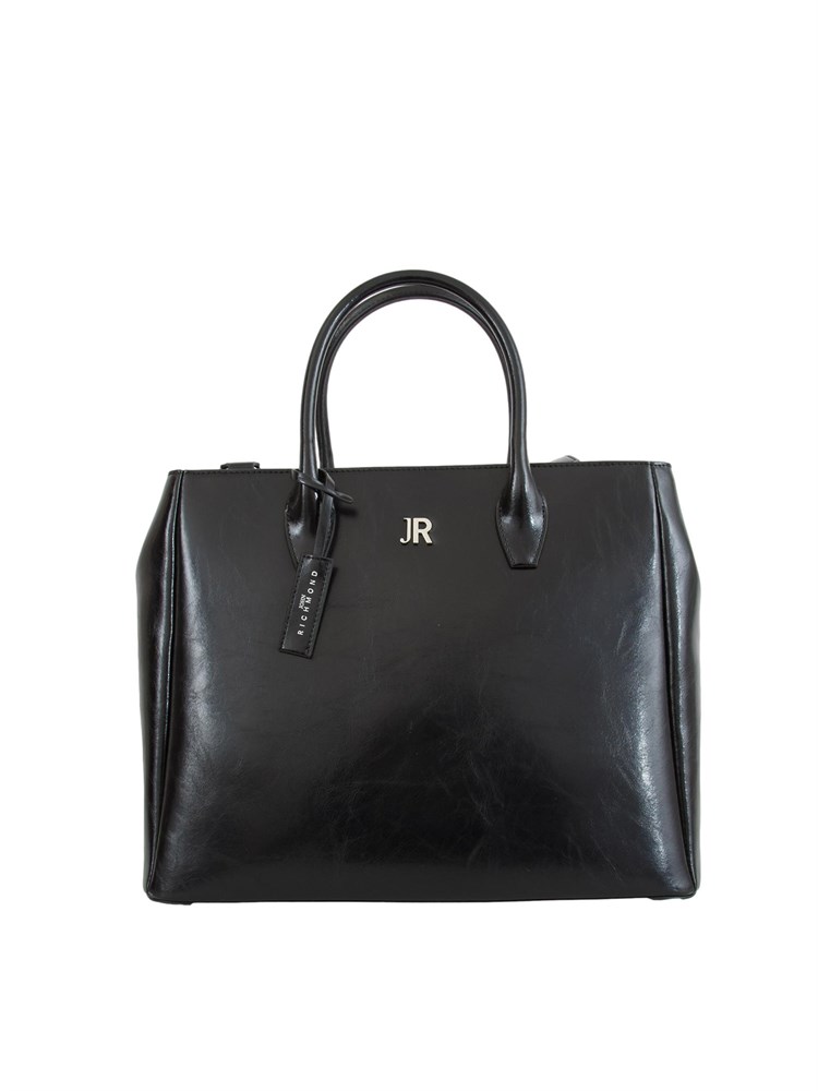 Borsa John Richmond in pelle nera lucida