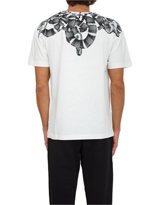 T-shirt County of Milan in cotone bianco stampa serpente in UOMO