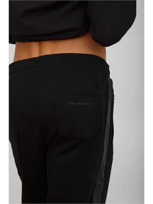 K.LAGERFELD Pantaloni tuta Karl Lagerfeld neri con bande laterali in UOMO