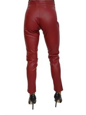 Pantaloni Maren Kocca in ecopelle rossa in DONNA