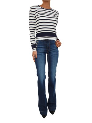 Jeans blu Rooney Kocca a zampa d'elefante in DONNA