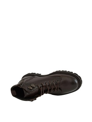 Stivaletti Julyo BOSS Uomo in pelle martellata marrone in UOMO