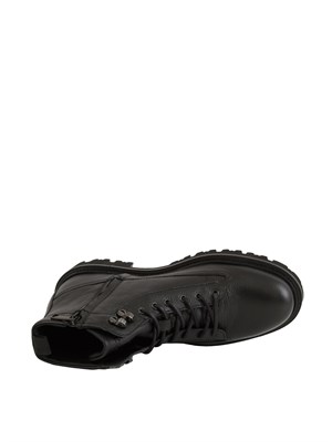 Stivaletti Julyo BOSS Uomo in pelle martellata nera in UOMO