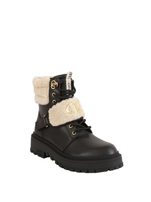 Stivali anfibi Liu Jo donna Rumi 40 in pelle nera in DONNA