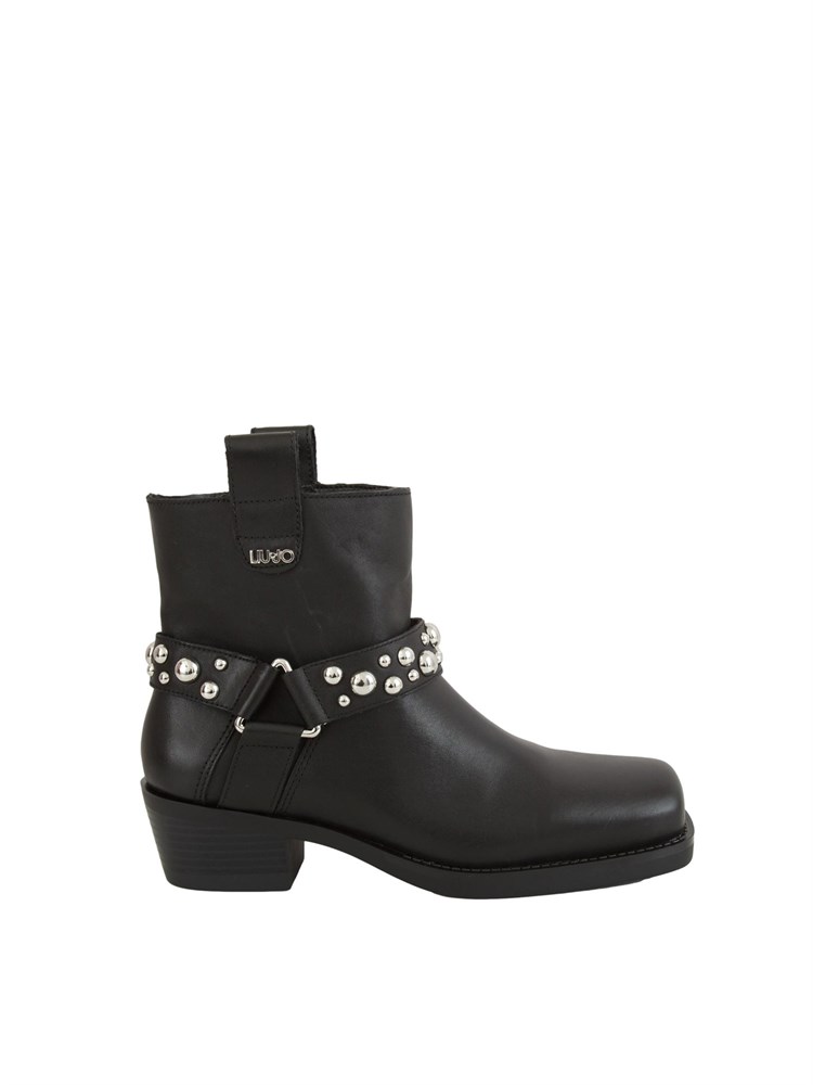 Stivaletti Liu Jo Roxy 01 modello texano in pelle nera