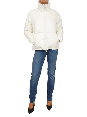 Giubbino donna Goldin Pyrenex bianco in piuma d'oca naturale in DONNA