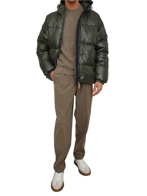 Piumino verde Sten Pyrenex unisex in piuma d'oca, idrorepellente e antivento in UOMO