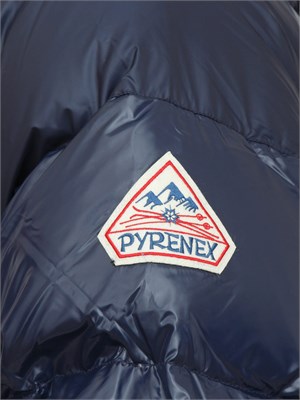 Piumino blu Sten Pyrenex unisex in piuma d'oca, idrorepellente e antivento in UOMO