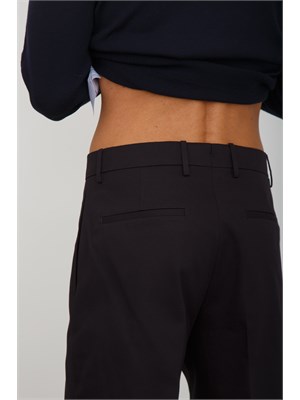 Pantaloni Chiaia Berwich in twill di cotone blu in UOMO