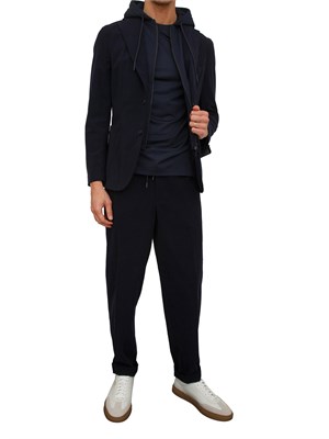 Giacca giubbotto Boss uomo in velluto blu in UOMO