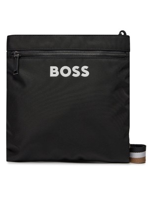 Borsello Boss uomo in tessuto tecnico nero in UOMO